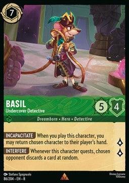 Basil - Undercover Detective - Reign of Jafar (Rare) [8JAF-86]