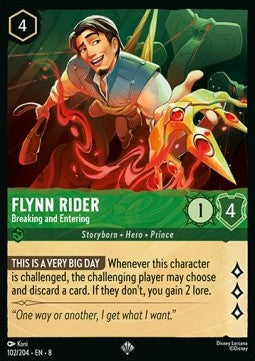 Flynn Rider - Breaking and Entering - Reign of Jafar (Super Rare) [8JAF-102]