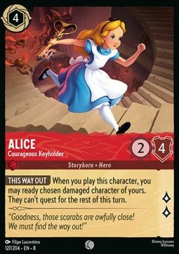 Alice - Courageous Keyholder - Reign of Jafar (Common) [8JAF-127]