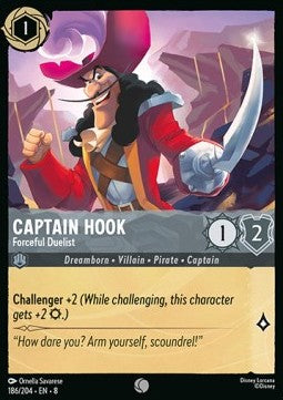 Captain Hook - Forceful Duelist - Reign of Jafar (Common) [8JAF-186]