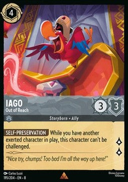 Iago - Out of Reach - Reign of Jafar (Rare) [8JAF-195]