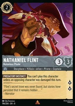 Nathaniel Flint - Notorious Pirate - Reign of Jafar (Rare) [8JAF-196]