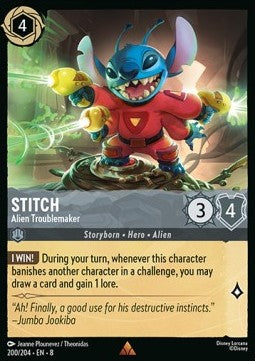 Stitch - Alien Troublemaker - Reign of Jafar (Rare) [8JAF-200]