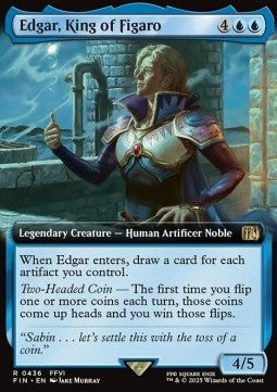 Edgar, King of Figaro - Magic: The Gathering - FINAL FANTASY: Extras (Rare) [XFIN-436]