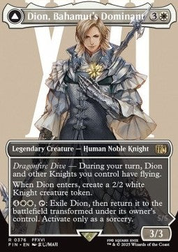 Dion, Bahamut's Dominant // Bahamut, Warden of Light (V.1) - Magic: The Gathering - FINAL FANTASY: Extras (Rare) [XFIN-376]
