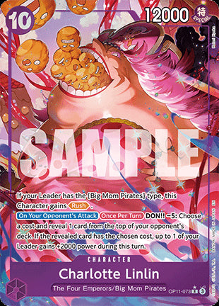 Charlotte Linlin (OP11-073) (V.2) - A Fist of Divine Speed (Alternate Art) [OP11-073]