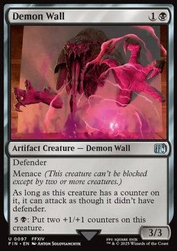 Demon Wall - Magic: The Gathering - FINAL FANTASY (Uncommon) [FIN-97]