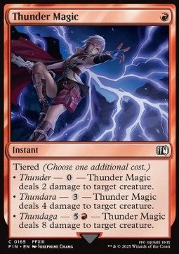 Thunder Magic - Magic: The Gathering - FINAL FANTASY (Common) [FIN-165]