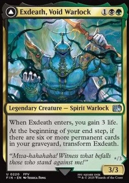 Exdeath, Void Warlock // Neo Exdeath, Dimension's End - Magic: The Gathering - FINAL FANTASY (Uncommon) [FIN-220]