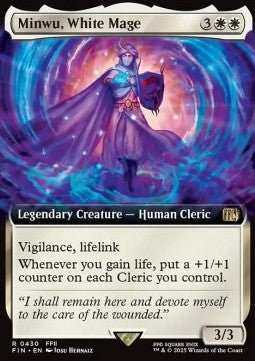 Minwu, White Mage - Magic: The Gathering - FINAL FANTASY: Extras (Rare) [XFIN-430]