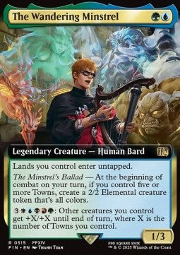 The Wandering Minstrel (V.2) - Magic: The Gathering - FINAL FANTASY: Extras (Rare) [XFIN-515]