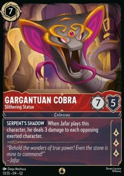 Gargantuan Cobra - Slithering Statue - Illumineer's Quest: Palace Heist (Quest) [QU2-13]