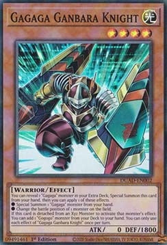 Gagaga Ganbara Knight - Duelist’s Advance (Super Rare) [DUAD-002]