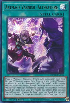 Artmage Varnish -Alteration- (V.1 - Ultra Rare) - Duelist’s Advance (Ultra Rare) [DUAD-058]
