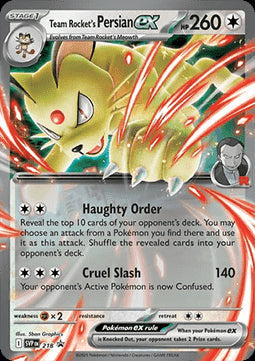 Team Rocket's Persian ex - SV Black Star Promos (Promo) [SVP-218]