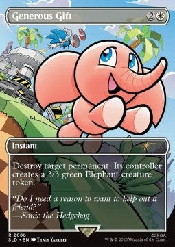 Generous Gift (V.1) - Secret Lair Drop Series: The Sonic Superdrop (Rare) [SLDTS-2088]