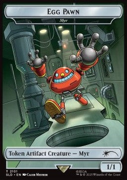 Myr Token (Artifact 1/1) - Secret Lair Drop Series: The Sonic Superdrop (Token) [SLDTS-2101]