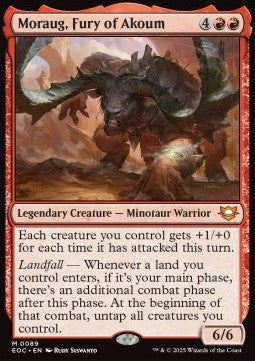 Moraug, Fury of Akoum - Commander: Edge of Eternities (Mythic) [EOC-89]