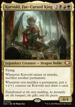 Korvold, Fae-Cursed King - Commander: Edge of Eternities (Mythic) [EOC-120]