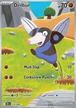 Drilbur - Black Bolt (Illustration Rare) [BLK-124]