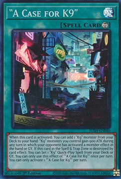 "A Case for K9" (V.1 - Super Rare) - Justice Hunters (Super Rare) [JUSH-040]