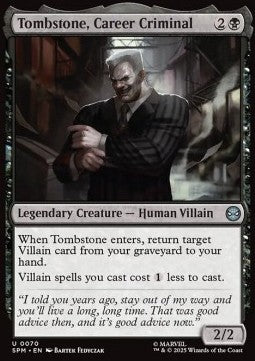 Tombstone, Career Criminal - Magic: The Gathering | Marvel's Spider-Man (Uncommon) [SPM-70]