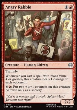 Angry Rabble - Magic: The Gathering | Marvel's Spider-Man (Common) [SPM-75]