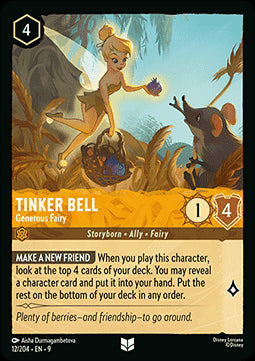 Tinker Bell - Generous Fairy - Fabled (Uncommon) [9FAB-12]