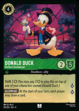 Donald Duck - Perfect Gentleman - Fabled (Uncommon) [9FAB-85]