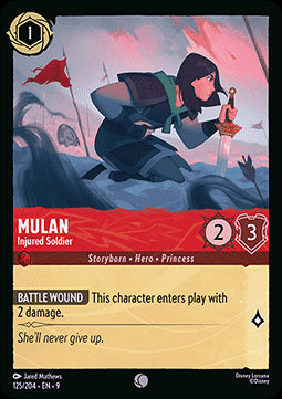 Mulan - Injured Soldier - Fabled (Common) [9FAB-125]