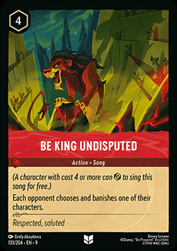 Be King Undisputed (V.1) - Fabled (Uncommon) [9FAB-133]