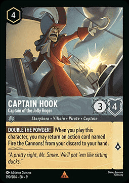 Captain Hook - Captain of the Jolly Roger - Fabled (Rare) [9FAB-190]