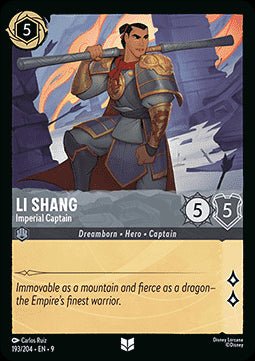 Li Shang - Imperial Captain - Fabled (Uncommon) [9FAB-193]