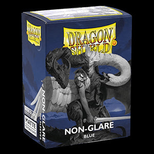 100 Dragon Shield Sleeves - Matte Blue (Non-Glare)