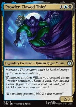 Prowler, Clawed Thief - Magic: The Gathering | Marvel's Spider-Man (Uncommon) [SPM-138]