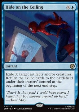 Hide on the Ceiling - Magic: The Gathering | Marvel's Spider-Man (Rare) [SPM-32]