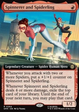 Spinneret and Spiderling - Magic: The Gathering | Marvel's Spider-Man: Extras (Rare) [XSPM-264]