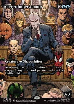 Clever Impersonator - Magic: The Gathering | Marvel's Spider-Man: Source Material Cards (Mythic) [MAR-8]