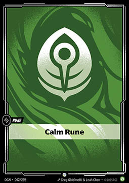 Calm Rune (V.1 - Common) - Origins (Common) [OGN-042]