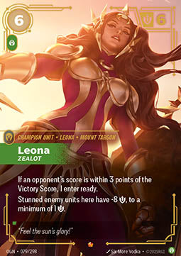 Leona, Zealot (V.1 - Epic) - Origins (Epic) [OGN-079]