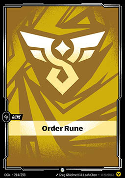 Order Rune (V.1 - Common) - Origins (Common) [OGN-214]