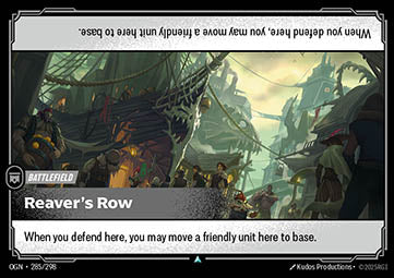 Reaver's Row - Origins (Uncommon) [OGN-285]