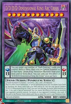 D/D/D/D Dimensional King Arc Crisis (V.1 - Ultra Rare) - Doom of Dimensions (Ultra Rare) [DOOD-035]