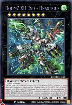 DoomZ XII End - Drastrius (V.1 - Secret Rare) - Doom of Dimensions (Secret Rare) [DOOD-045]