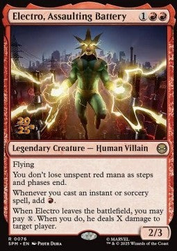 Electro, Assaulting Battery - Magic: The Gathering | Marvel's Spider-Man: Promos (Rare) [PSPM-76]