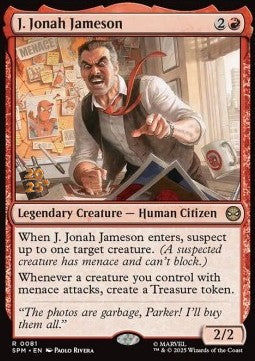 J. Jonah Jameson - Magic: The Gathering | Marvel's Spider-Man: Promos (Rare) [PSPM-81]