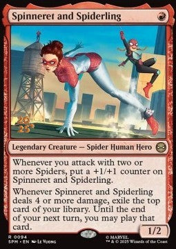 Spinneret and Spiderling - Magic: The Gathering | Marvel's Spider-Man: Promos (Rare) [PSPM-94]