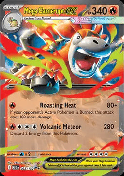Mega Camerupt ex - Mega Evolution (Double Rare) [MEG-022]