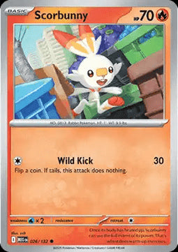 Scorbunny - Mega Evolution (Common) [MEG-026]