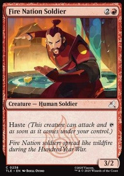 Fire Nation Soldier (V.1) - Magic: The Gathering | Avatar: The Last Airbender: Eternal (Common) [TLE-238]